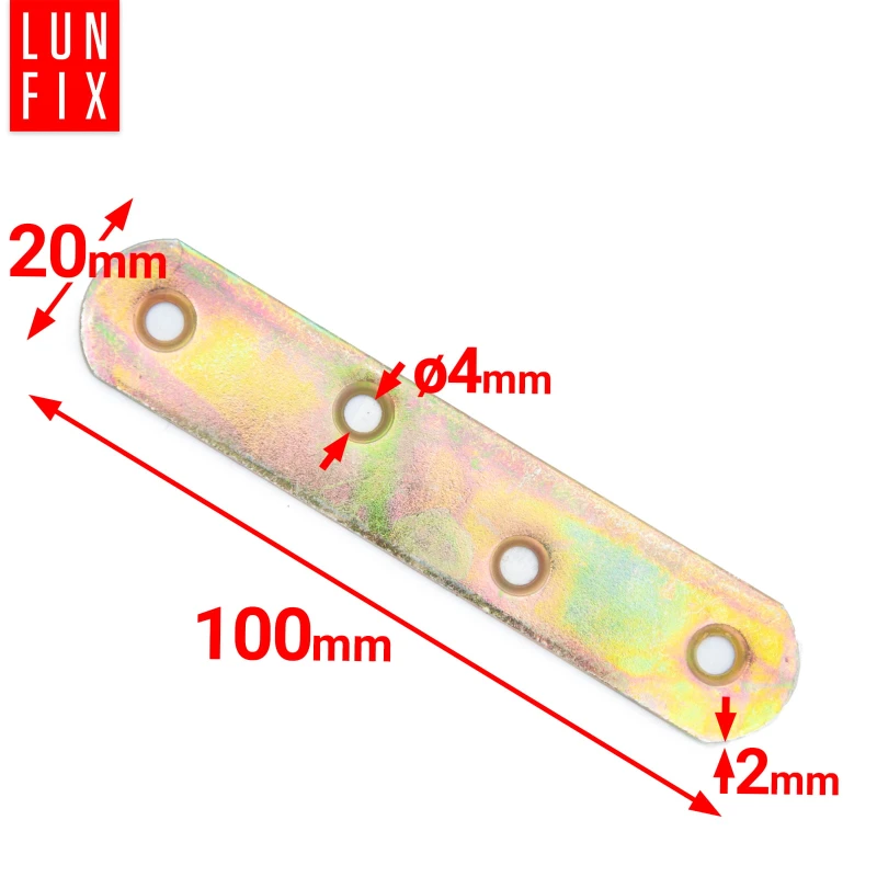 Möbel Flachverbinder 100x20x2mm 20er Set