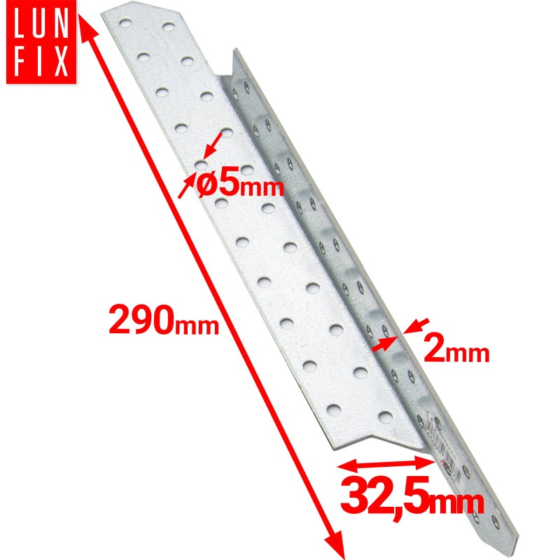 Łącznik krokwiowy LK8 ciesielski 290x32,5 mm PRAWY 1szt.
