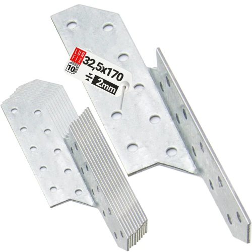 Sparrenpfettenanker 32x170mm Rechts 10er Set