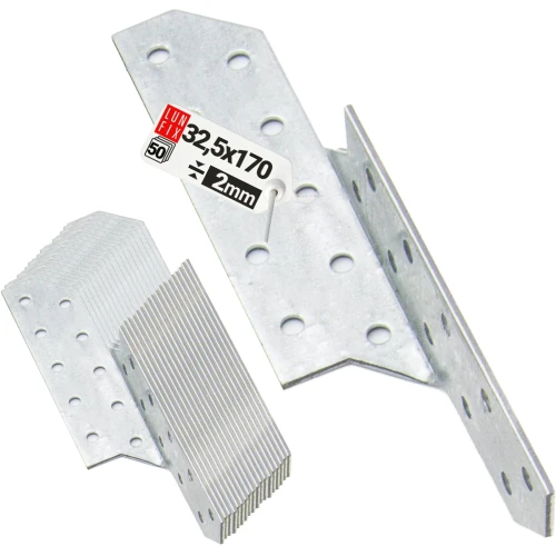 Sparrenpfettenanker 32x170mm Rechts 50er Set