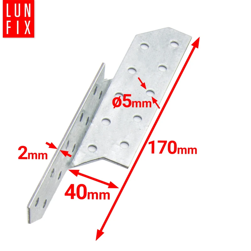 Sparrenpfettenanker 40x170mm Links 10er Set