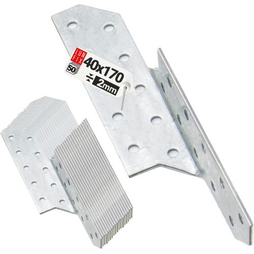 Sparrenpfettenanker 40x170mm Rechts 50er Set