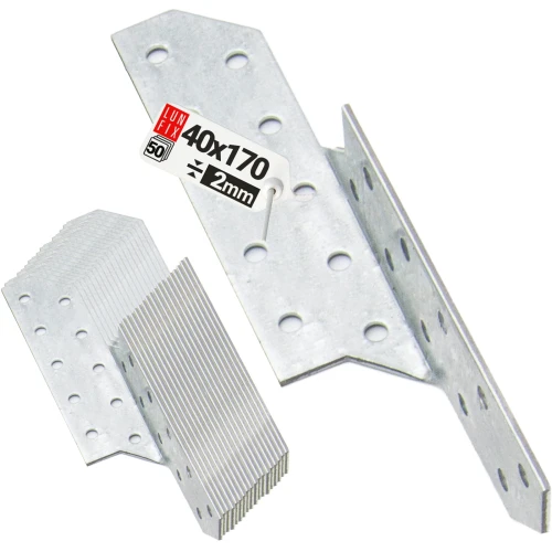 Sparrenpfettenanker 40x170mm Rechts 50er Set