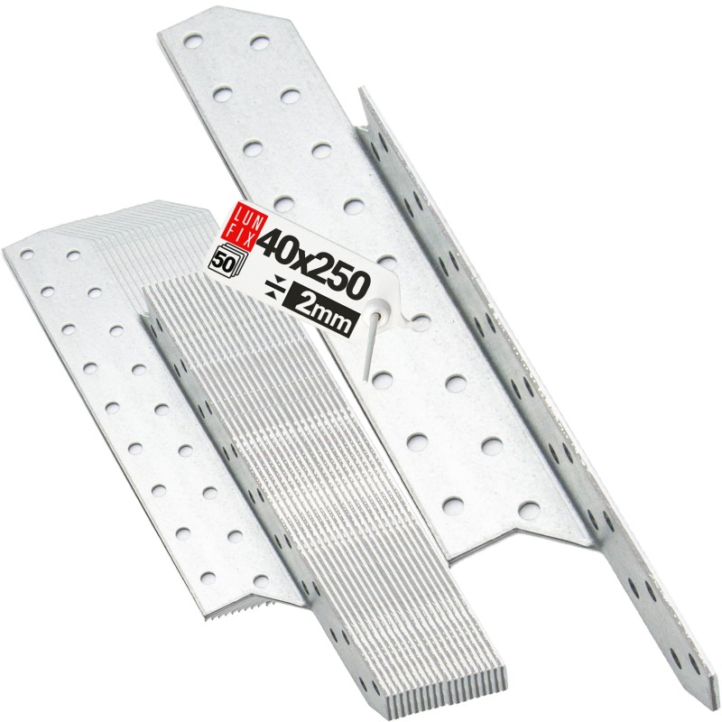 Łącznik krokwiowy LK6 ciesielski 250x40 mm PRAWY 50szt.
