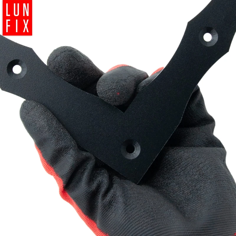 Flachwinkel Schwarz L 90 Grad 100x100x15x2 mm 10 Stück