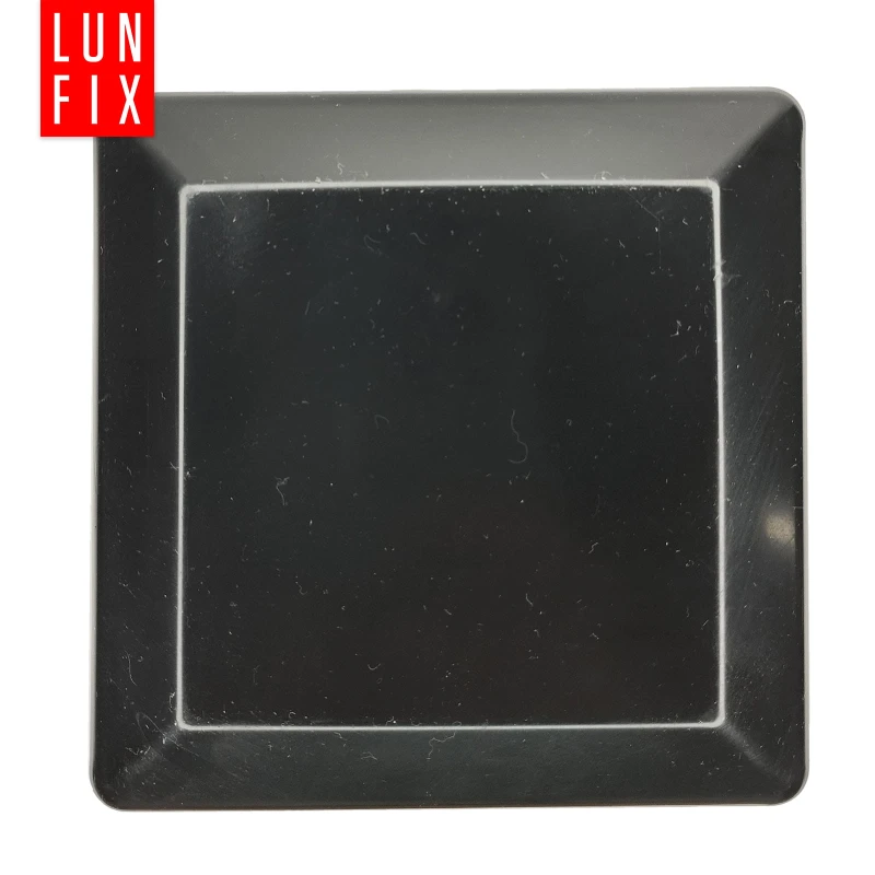 Pfostenkappen Schwarz 100x100 mm Eckig 1 stuck