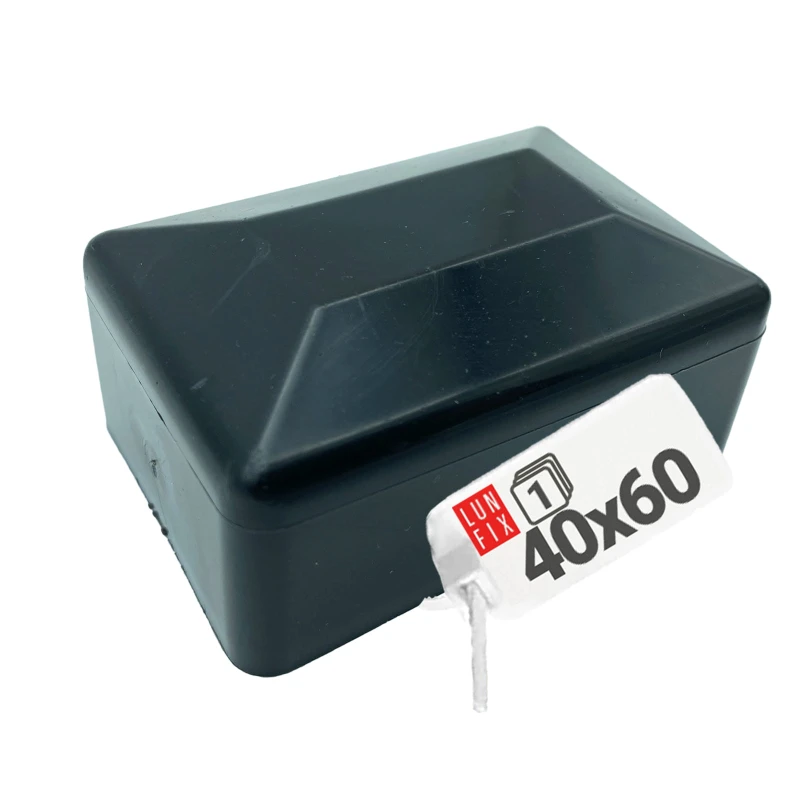 Pfostenkappen Schwarz 40x60 mm 1 Stück