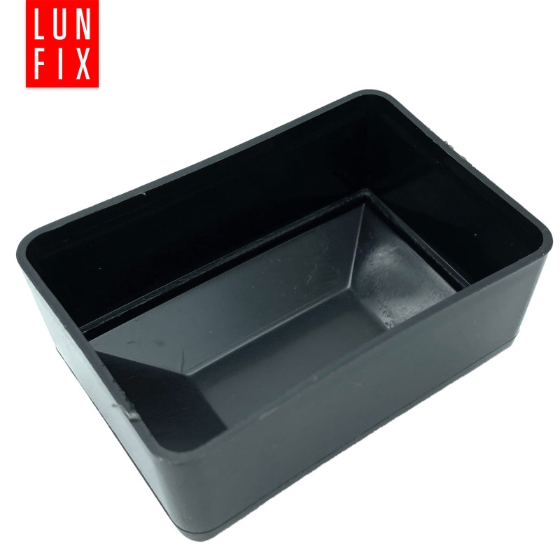 Nasadka na słupek 40x60 mm czarna daszek 10szt.