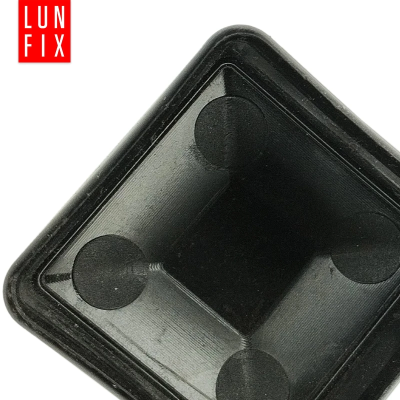 Pfostenkappen Schwarz 40x40 mm Eckig 10 stuck
