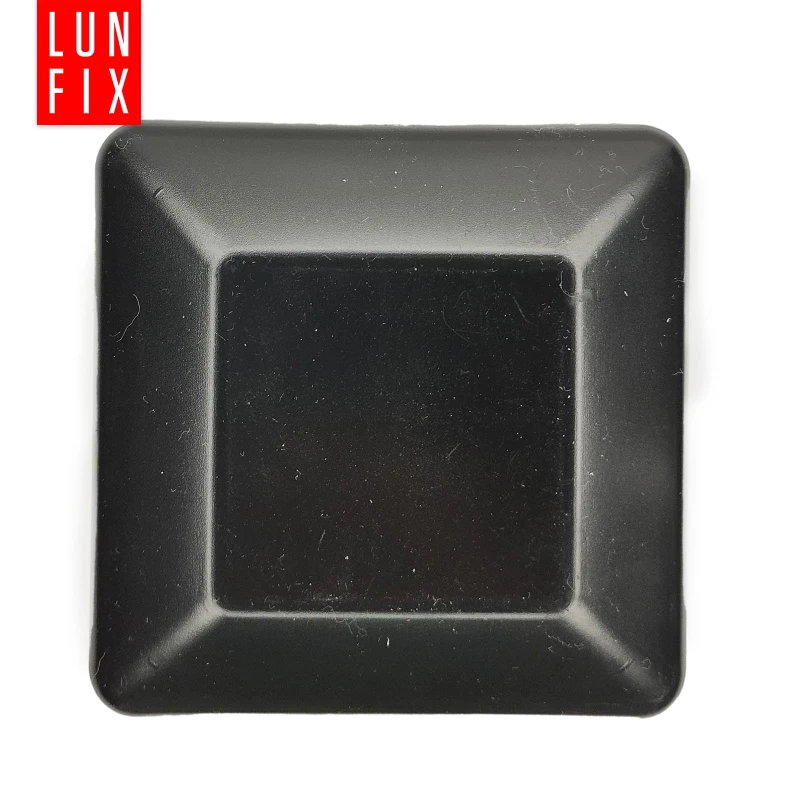 Pfostenkappen Schwarz 60x60 mm Eckig 1 stuck