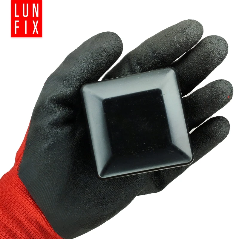 Pfostenkappen Schwarz 60x60 mm Eckig 1 stuck