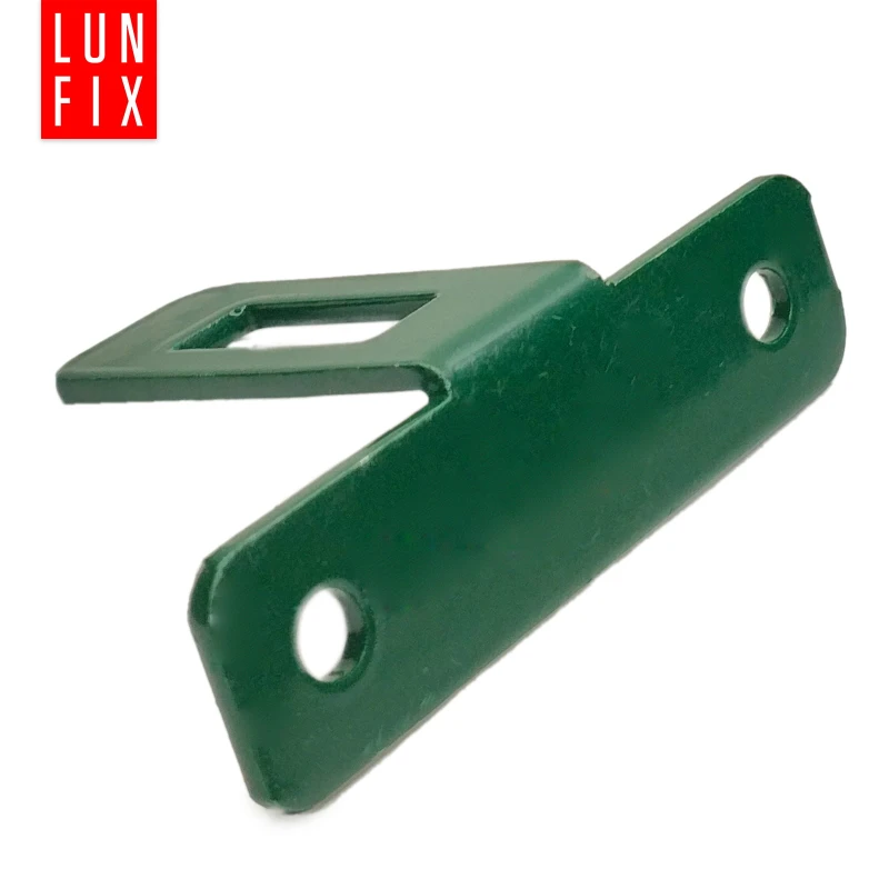 Zaunhalter Wandanschluss 75x45 mm RAL6005 Grün