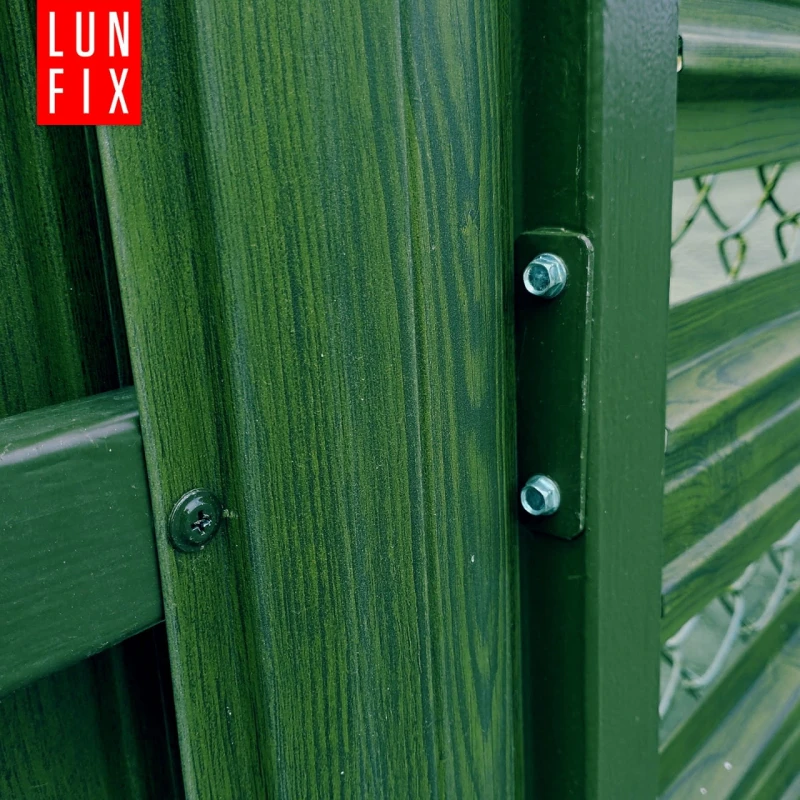 Zaunhalter Wandanschluss 75x45 mm RAL6005 Grün