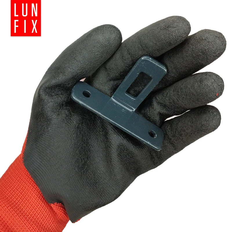 Zaunhalter Wandanschluss 75x45 mm RAL7016 Anthrazit