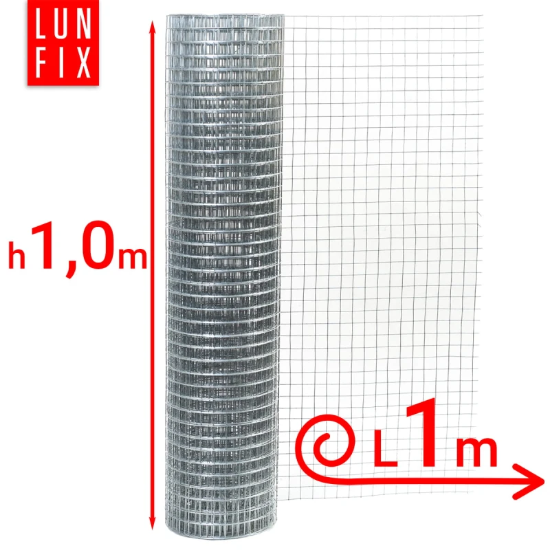Wühlmausgitter Maulwurfgitter Kaninchendraht H1m L1m Maschenweite 13x13mm Ø0,8mm