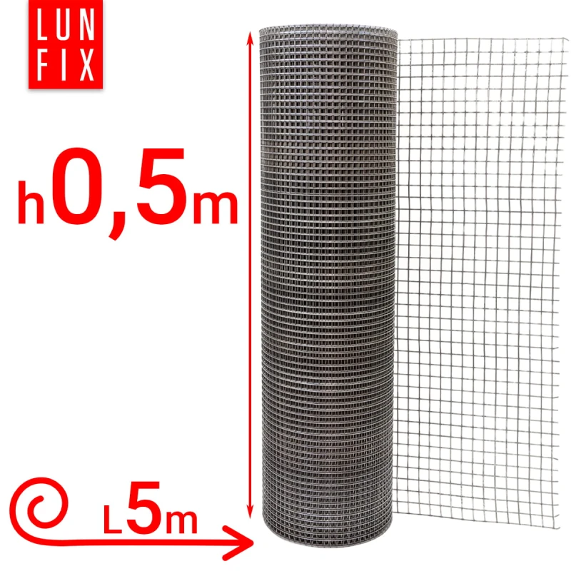 Wühlmausgitter Maulwurfgitter Kaninchendraht H50cm L5m Maschenweite 13x13mm Ø1,4mm