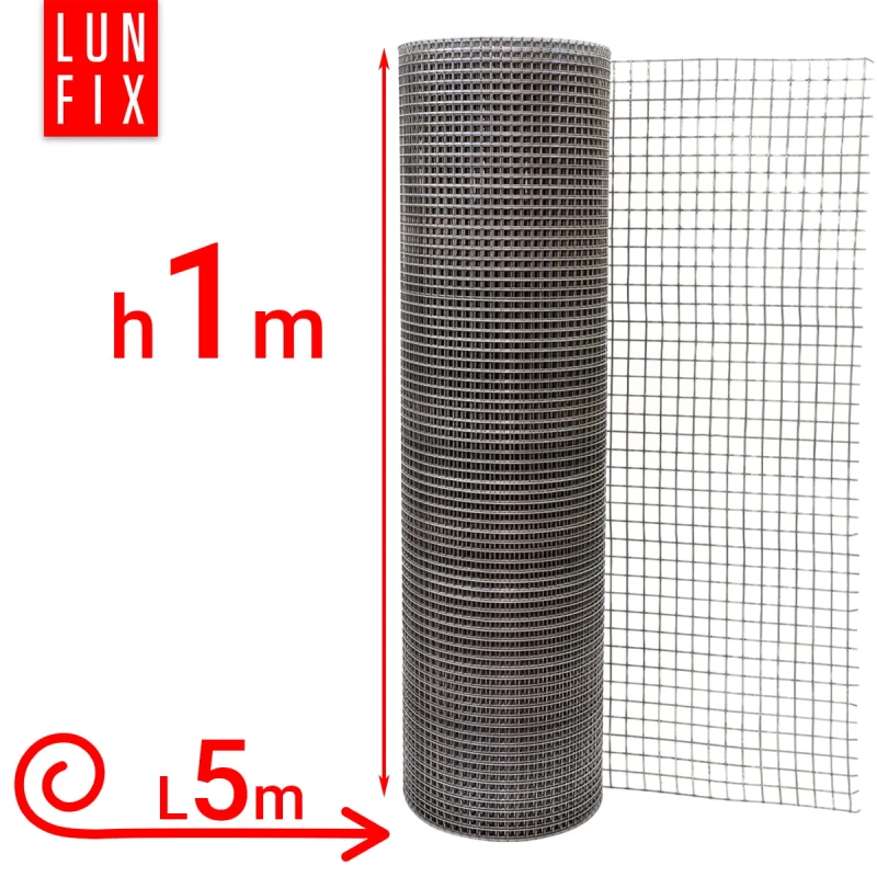 Wühlmausgitter Maulwurfgitter Kaninchendraht H1m L5m Maschenweite 13x13mm Ø1,4mm
