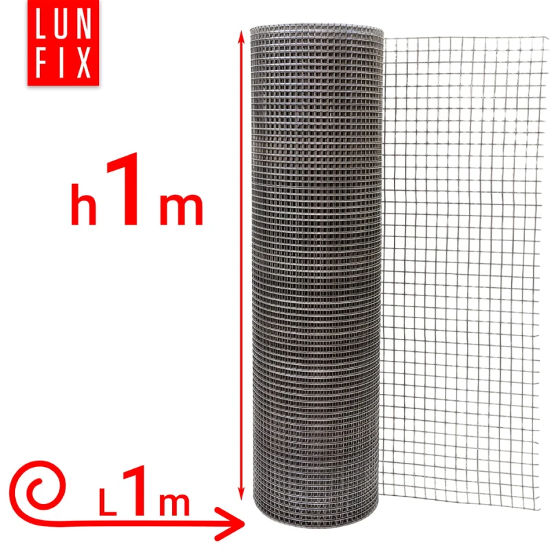 Wühlmausgitter Maulwurfgitter Kaninchendraht H1m L1m Maschenweite 13x13mm Ø1,4mm