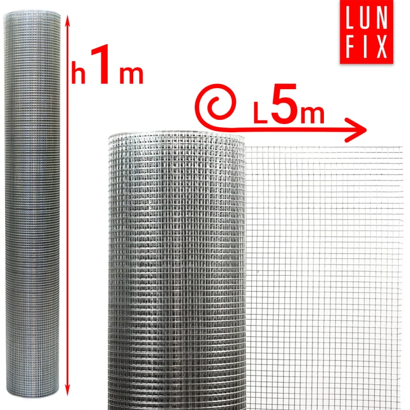 Wühlmausgitter Maulwurfgitter Kaninchendraht H1m L5m Maschenweite 6x6mm Ø0,65mm