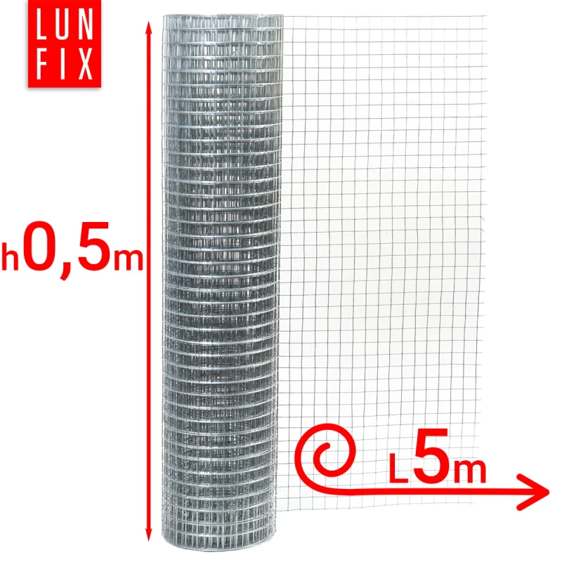 Wühlmausgitter Maulwurfgitter Kaninchendraht H0,5m L5m Maschenweite 13x13mm Ø0,8mm