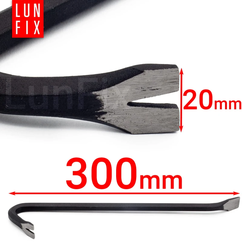 Brechstange Nagelzieher 300 mm Nagelzieher Stahl-Nageleisen