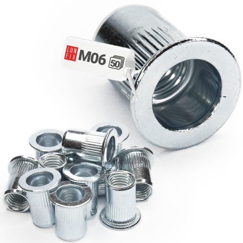 Stahl Blindnietmuttern M06 50stk