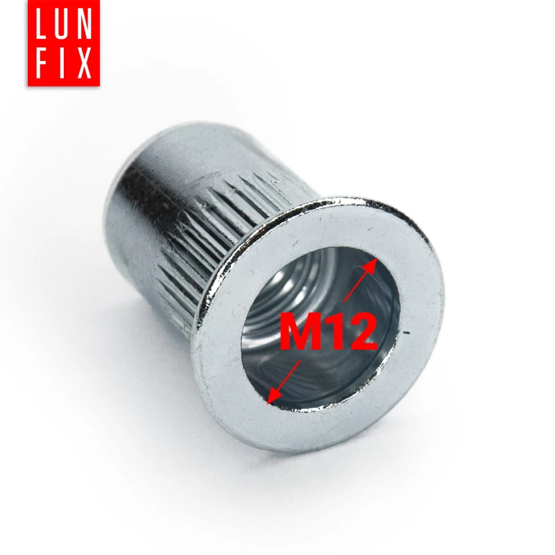 Stahl Blindnietmuttern M12 50stk