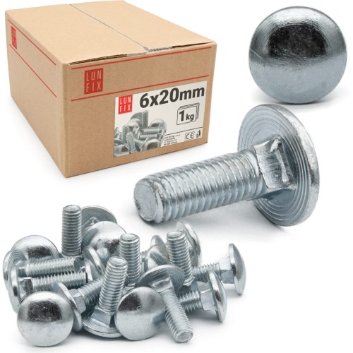 Schlossschrauben M6x20 1 kg (135 Stück)