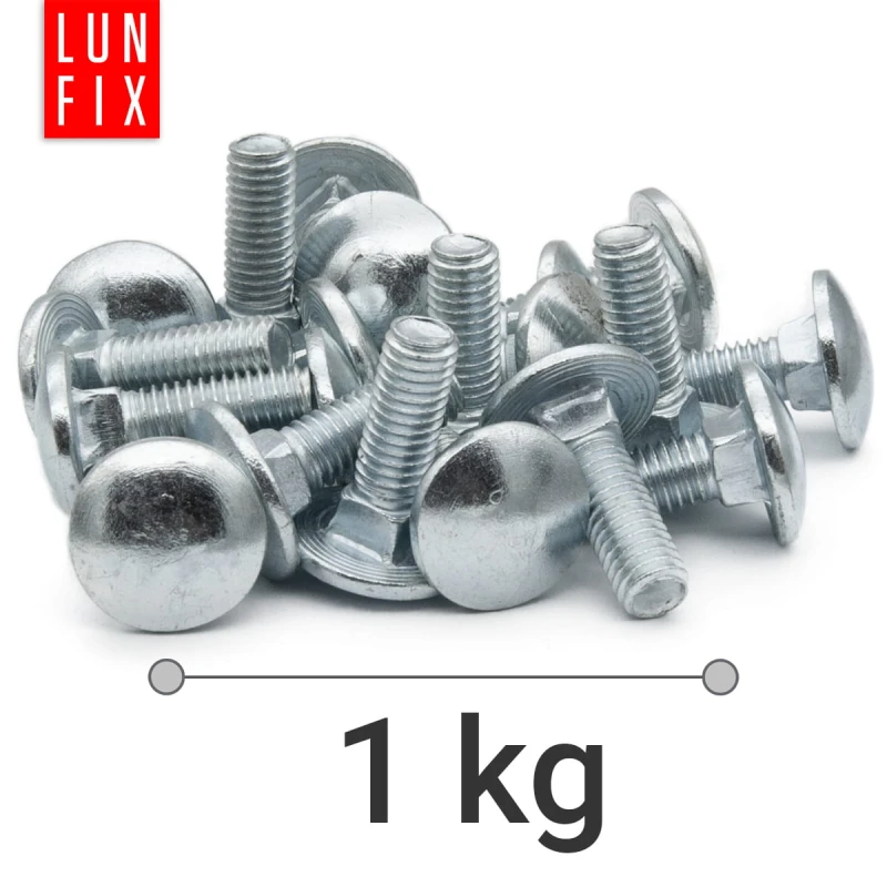 Schlossschrauben M8x25 1 kg (48 Stück)