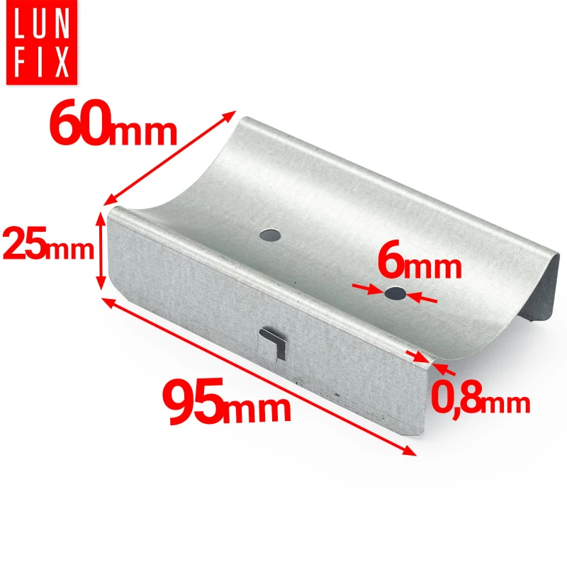 50 x Längsverbinder Für CD60/27 Profile 25x95x60 mm Verzinkt