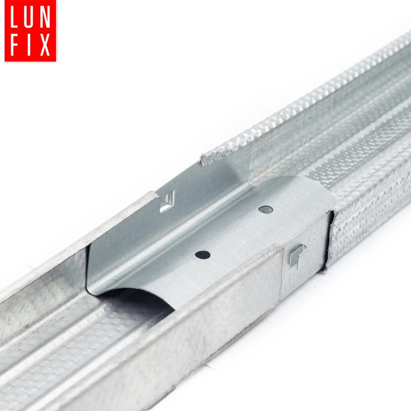 50 x Längsverbinder Für CD60/27 Profile 25x95x60 mm Verzinkt