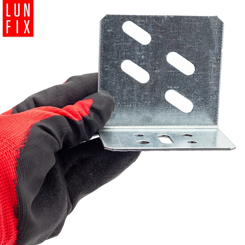 10 x Türrahmenwinkel 80x55x90mm UA100 Verzinkt