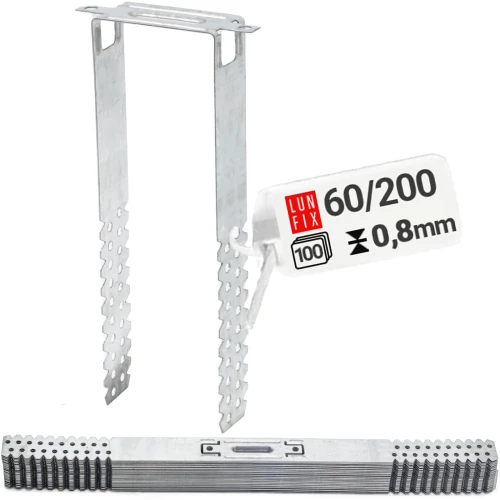 100 x 60/200 mm Direktabhänger für Trockenbau Für CD-Profile 60/27