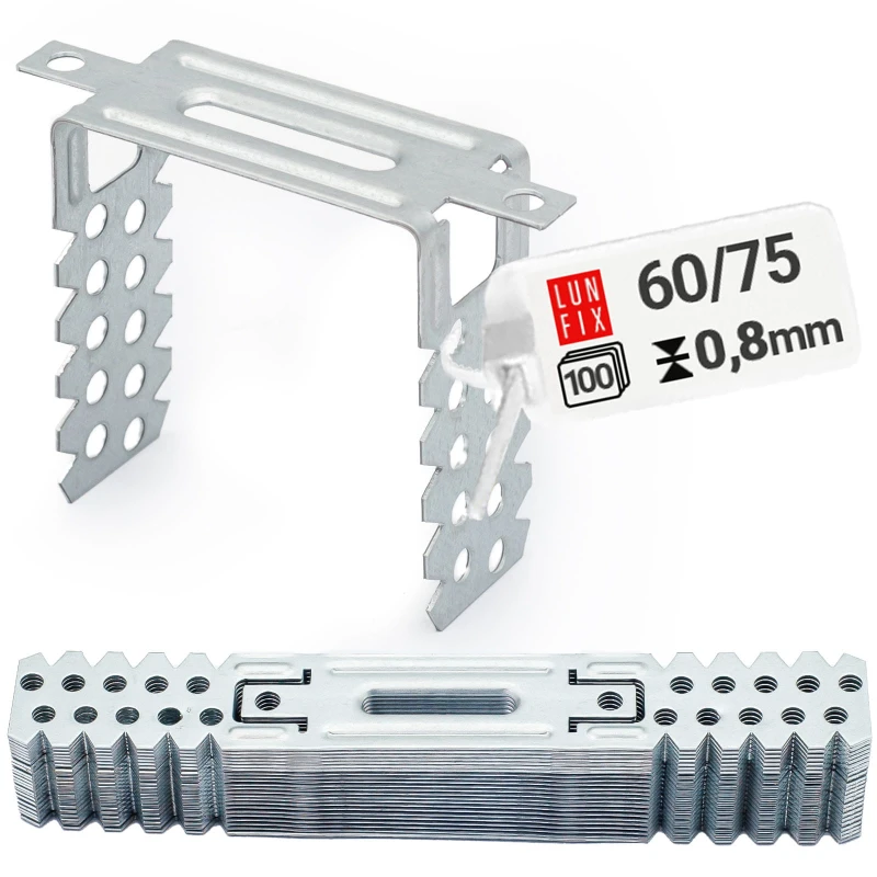100 x 60/75 mm Direktabhänger für Trockenbau Für CD-Profile 60/27