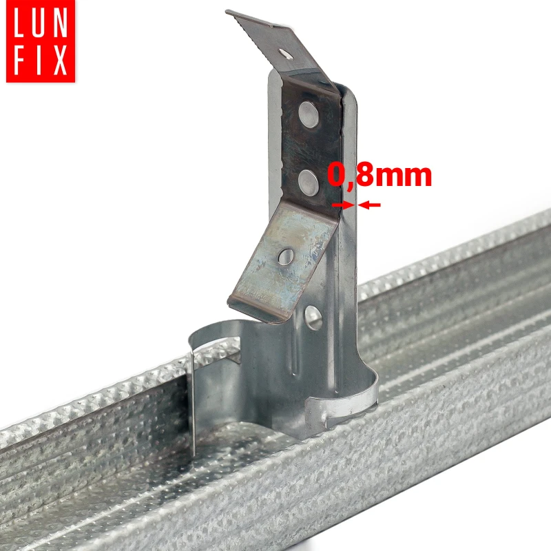 100 x Schnellabhänger mit Feder Für Deckenprofile CD 60/27