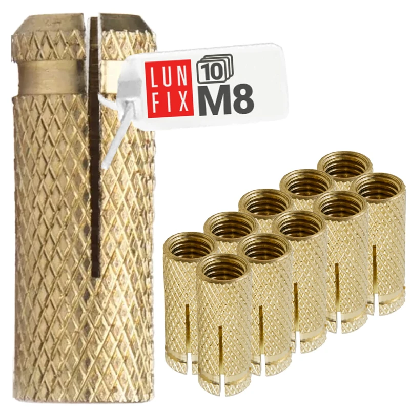Spreizdübel M8 Schlagdübel Messing 10stk.