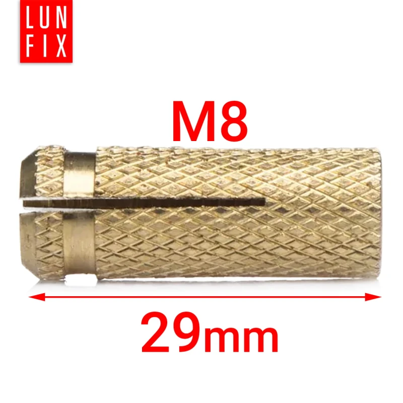 Spreizdübel M8 Schlagdübel Messing 10stk.