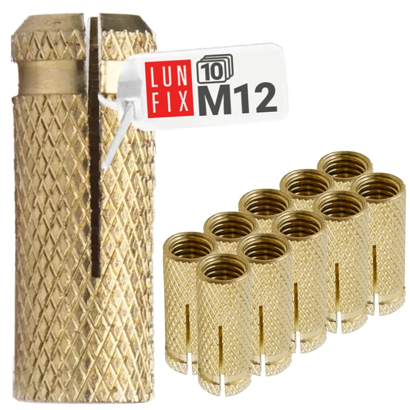 Spreizdübel M12 Schlagdübel Messing 10stk.