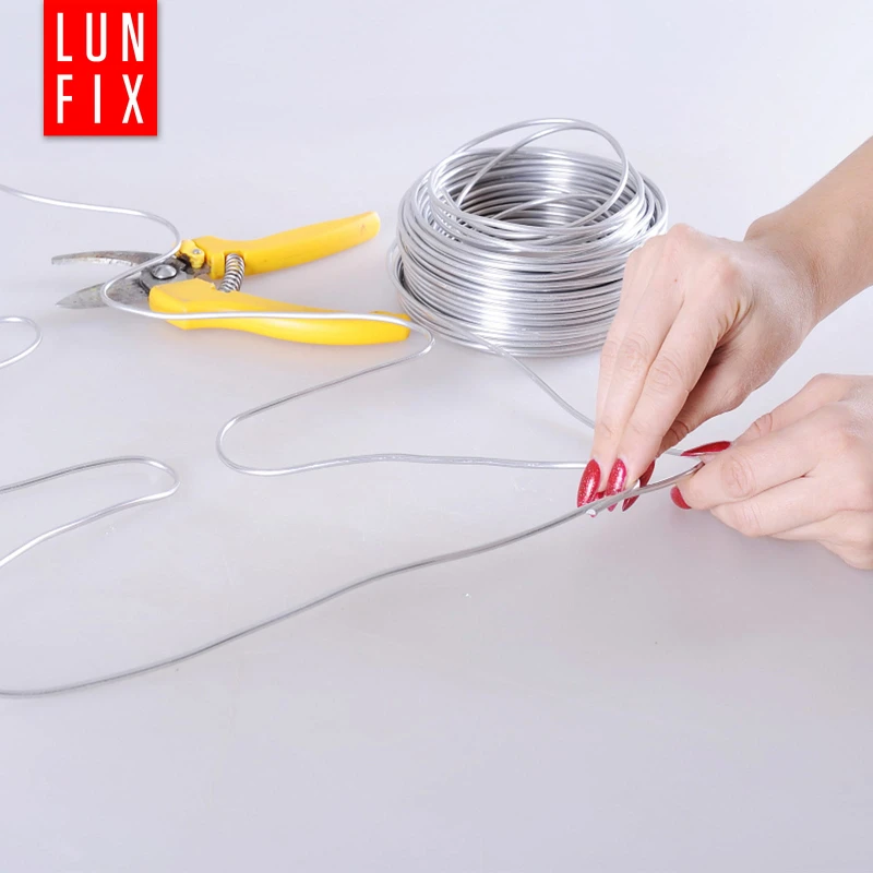 Bindedraht Silber Metalldraht 2mm Blumendraht 50m