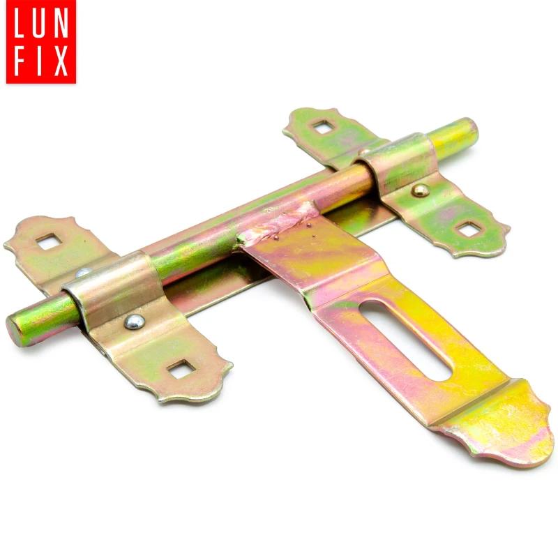 Bolzenriegel Torriegel Riegel 200mm Gold Verzinkt