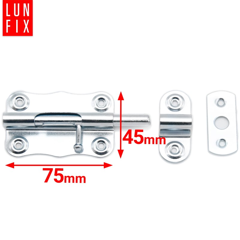 Zasuwka uniwersalna 75x45 mm blokada zasuwa