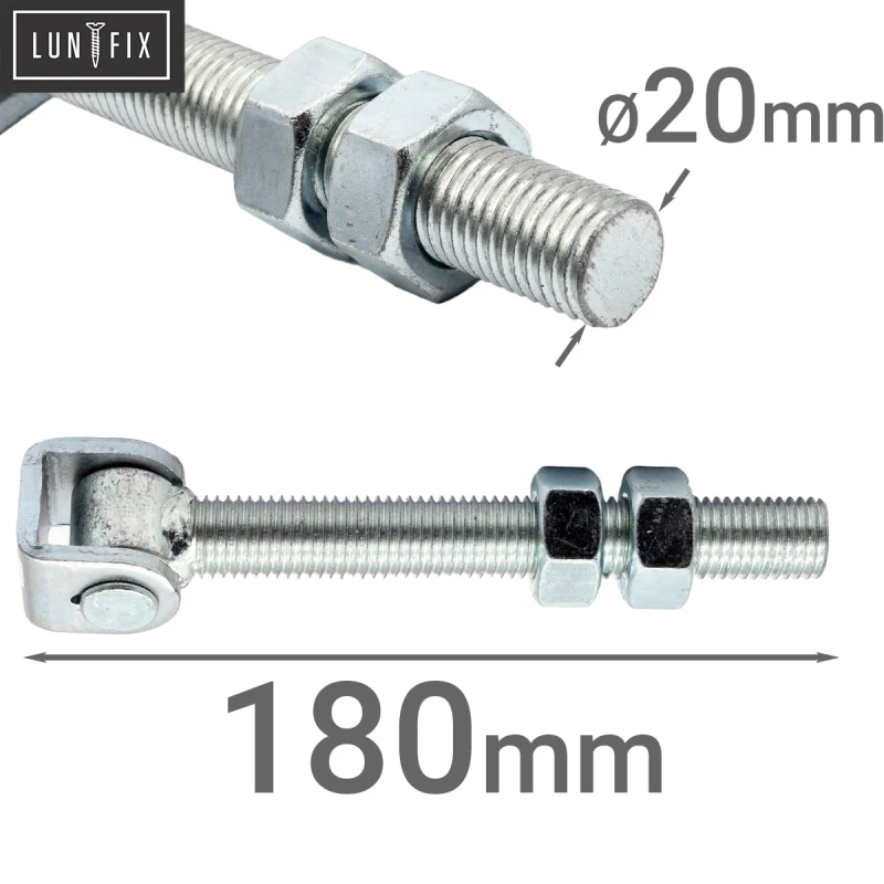 Torband Verzinkt M20 180mm