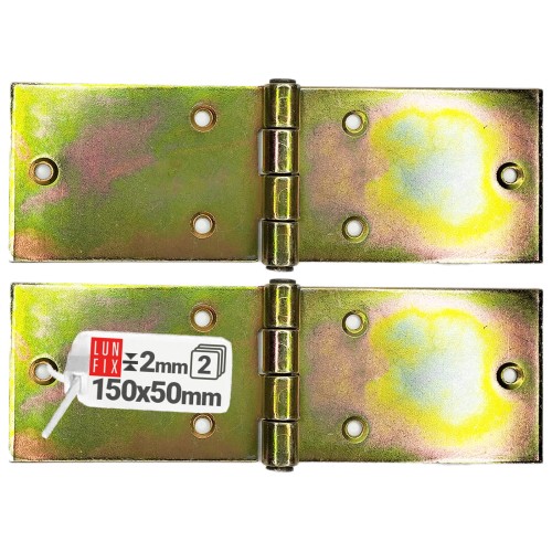 Scharnier Klappbar verzinkt 150x50x2mm 2stk