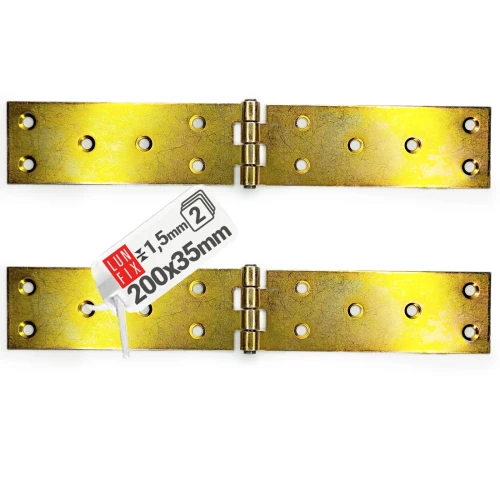 Scharnier Klappbar verzinkt 200x35x1,5mm 2stk