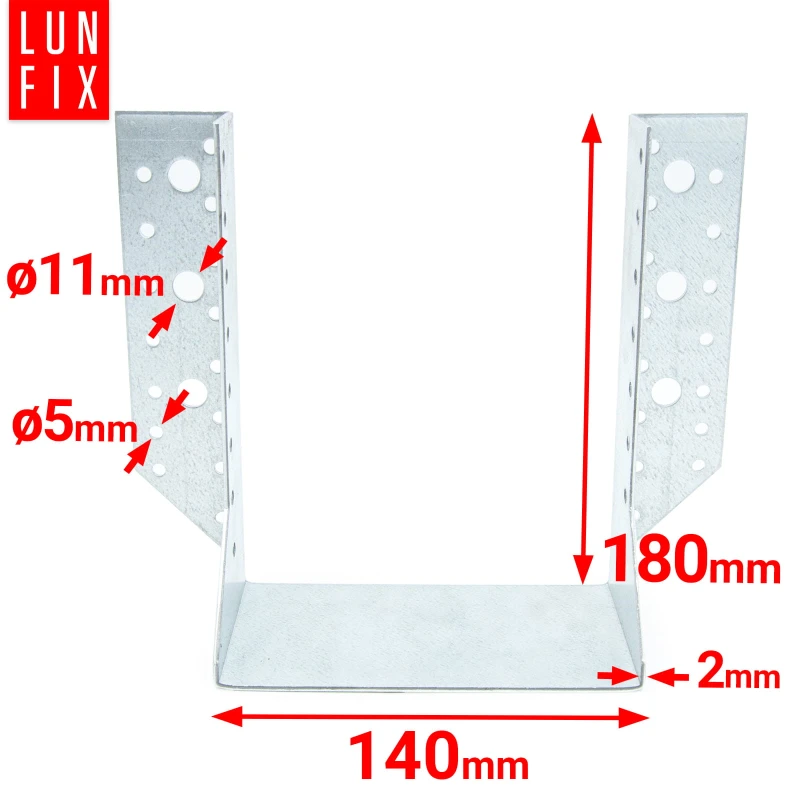 Balkenschuh Typ A 140x180mm