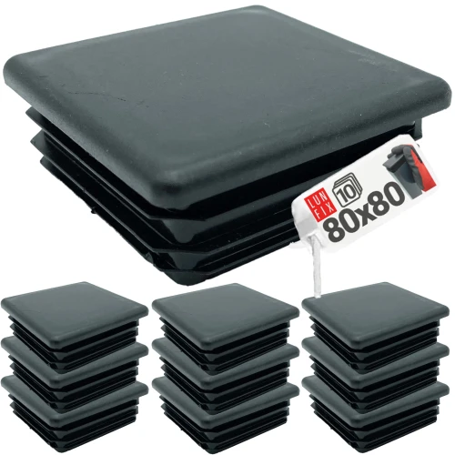 Lamellenstopfen für 80x80 mm Pfosten 10 Stück