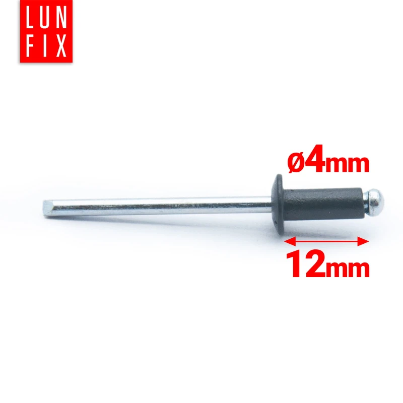 Aluminium Blindnieten DIN7337 4x12 mm 100 Stück RAL 7016 Anthrazitgrau