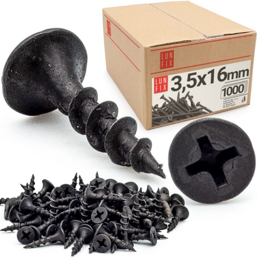 Schnellbauschrauben 3,5 x 16 mm 1000 Stück