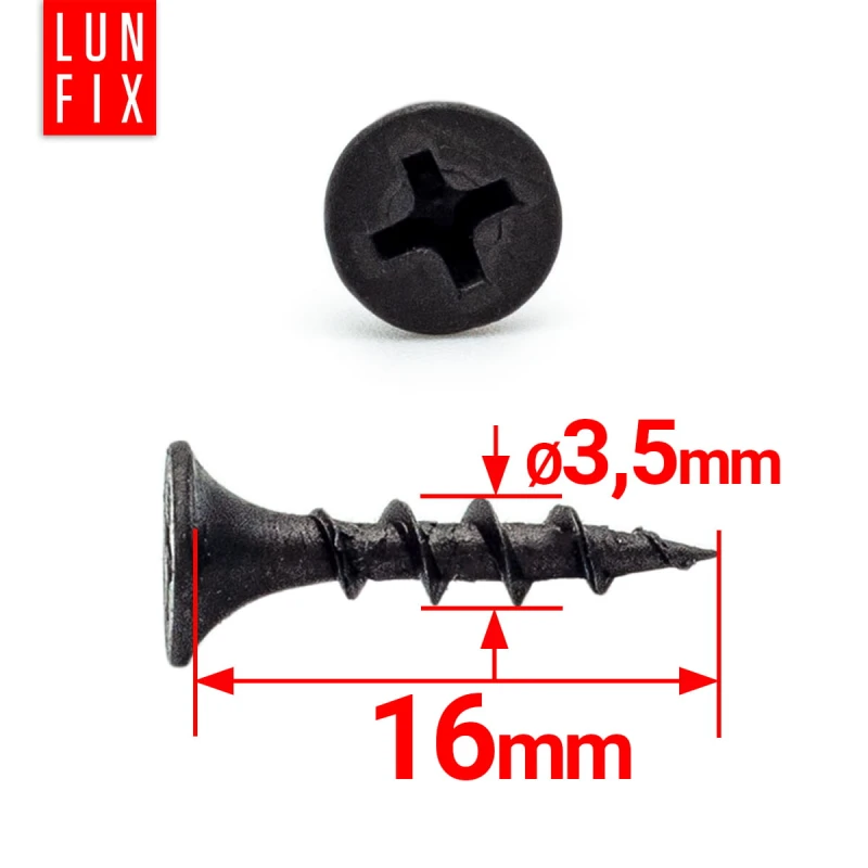 Schnellbauschrauben 3,5 x 16 mm 1000 Stück