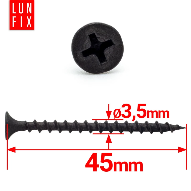 Schnellbauschrauben 3,5 x 45 mm 500 Stück